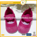 Hot style lovely star leather baby girl shoes soft sole dress shoes